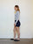 JUPE PORTEFEUILLE NAVY