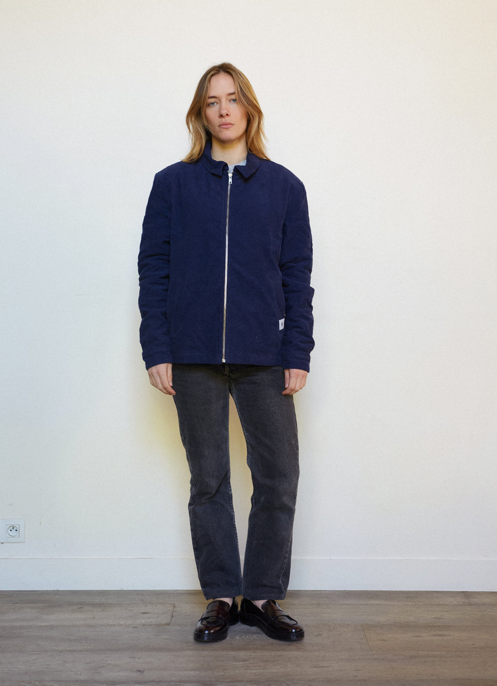 VESTE ZIP NAVY M