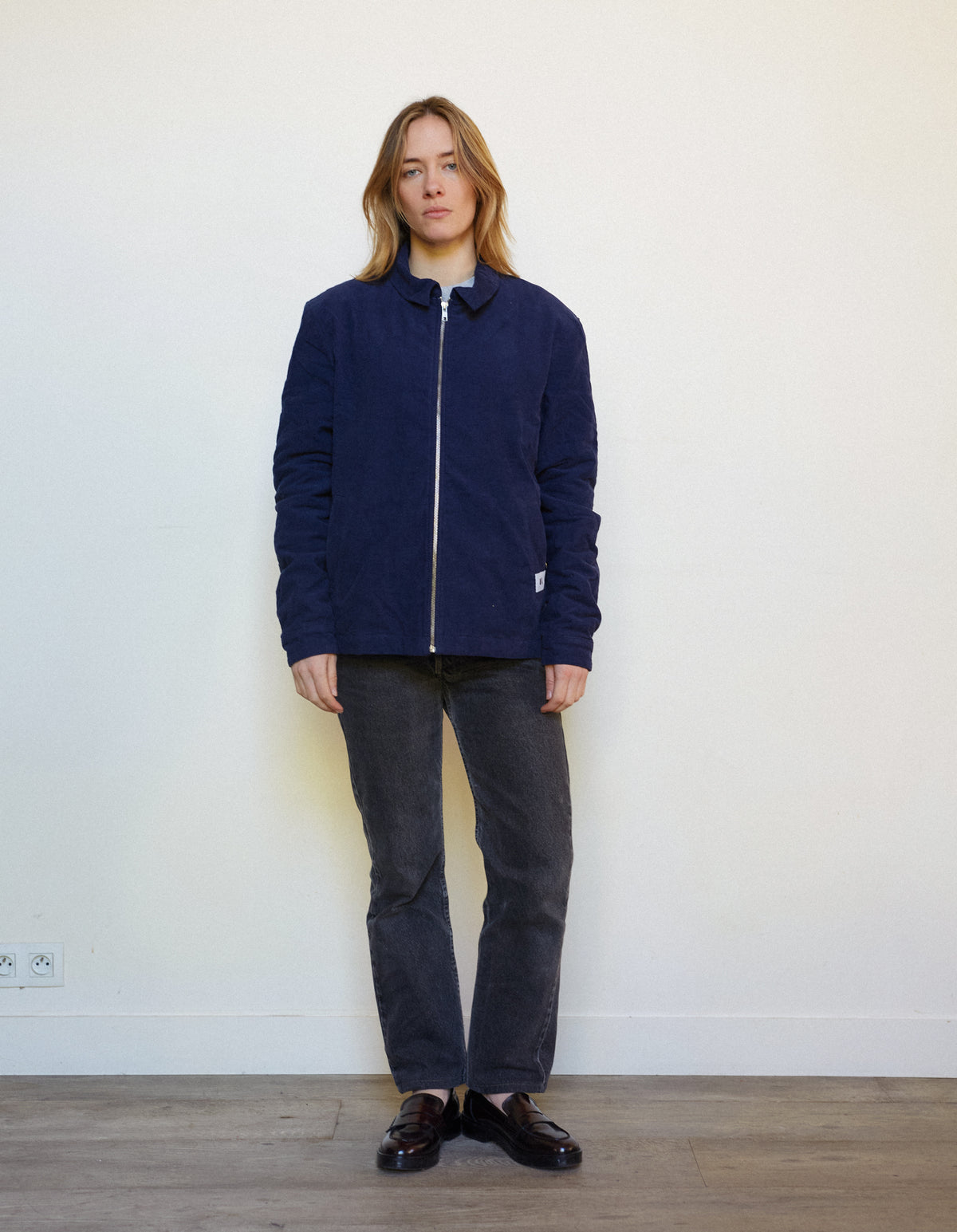 VESTE ZIP NAVY M
