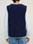 VESTE SANS MANCHE NAVY BORDS BLANCS - TAILLE M