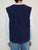 VESTE SANS MANCHE NAVY BORDS NAVY - TAILLE M