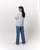 VESTE WORKER TOILE ECRU
