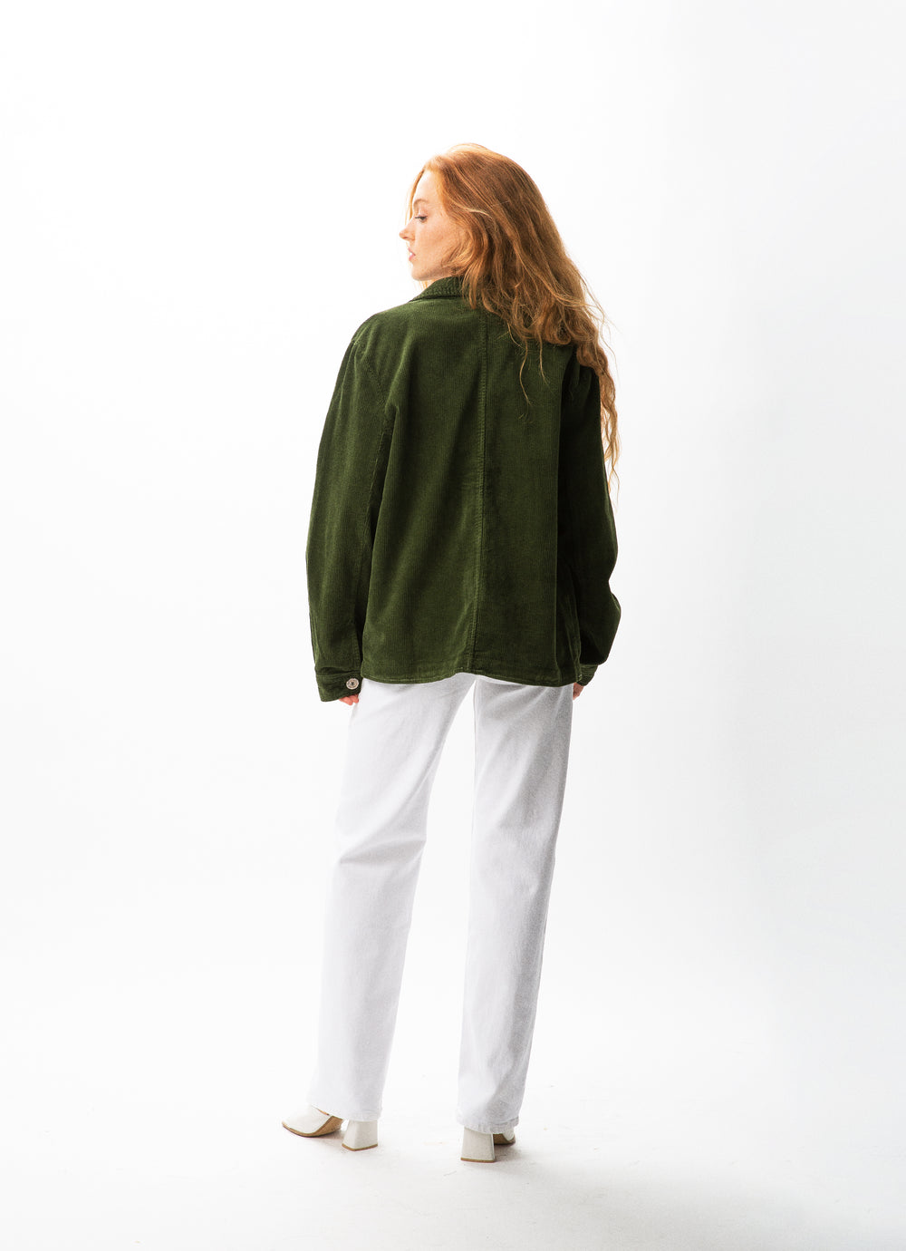 VESTE CÔTELÉ KAKI - TAILLE M