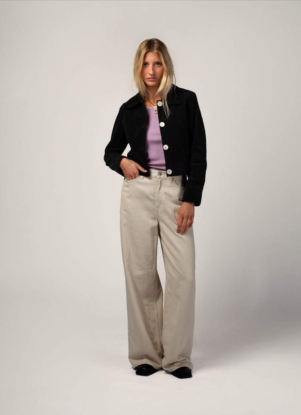 VESTE DAISY NOIRE - TAILLE  S