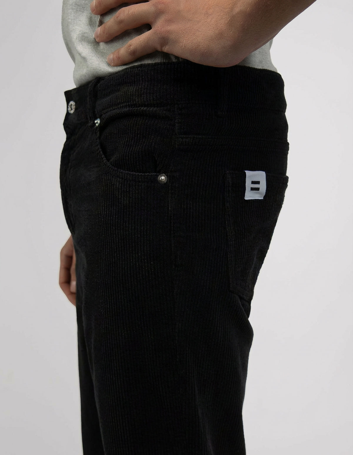 PANTALON DROIT HOMME NOIR