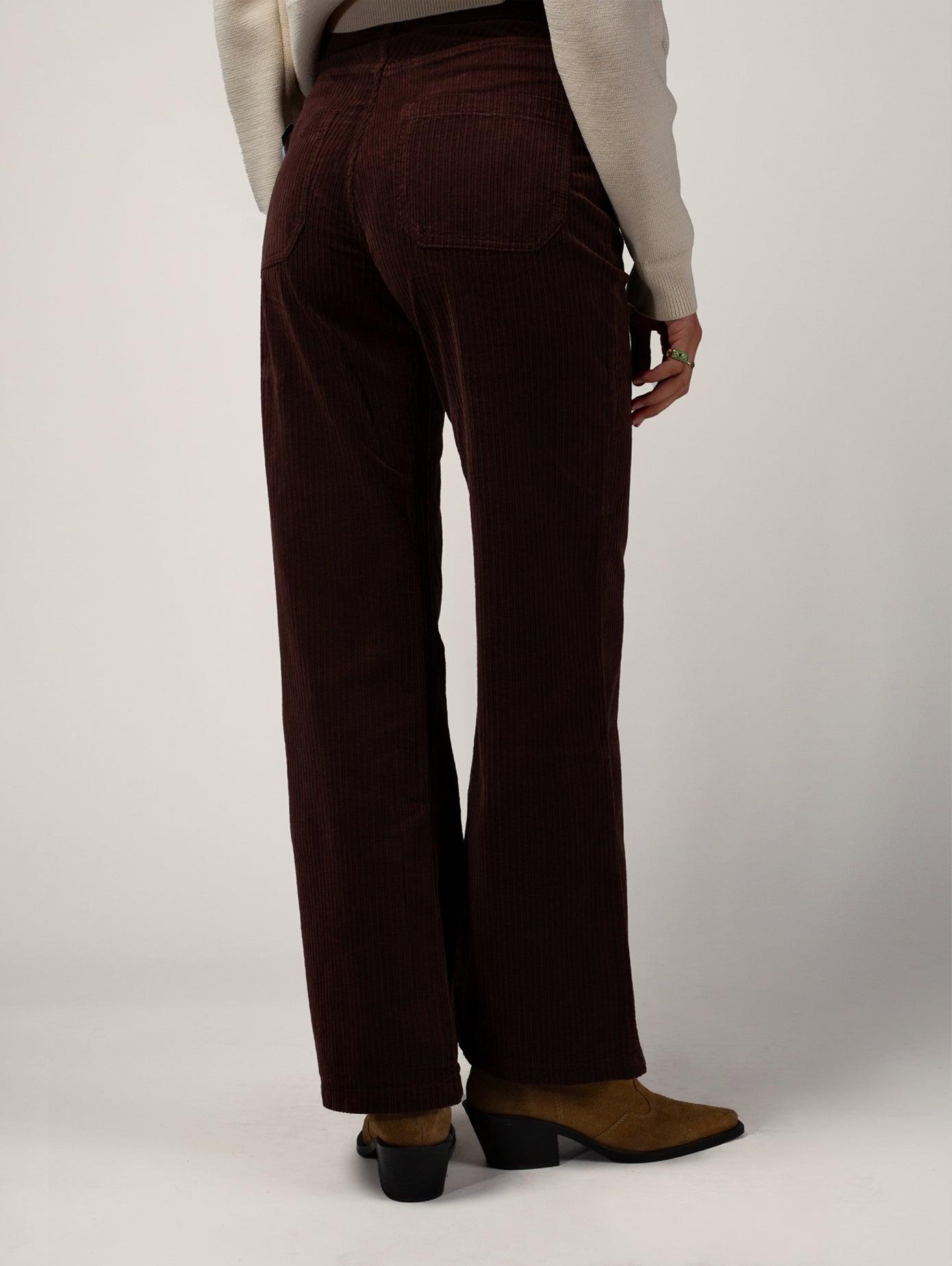 PANTALON FLARE CHOCOLAT