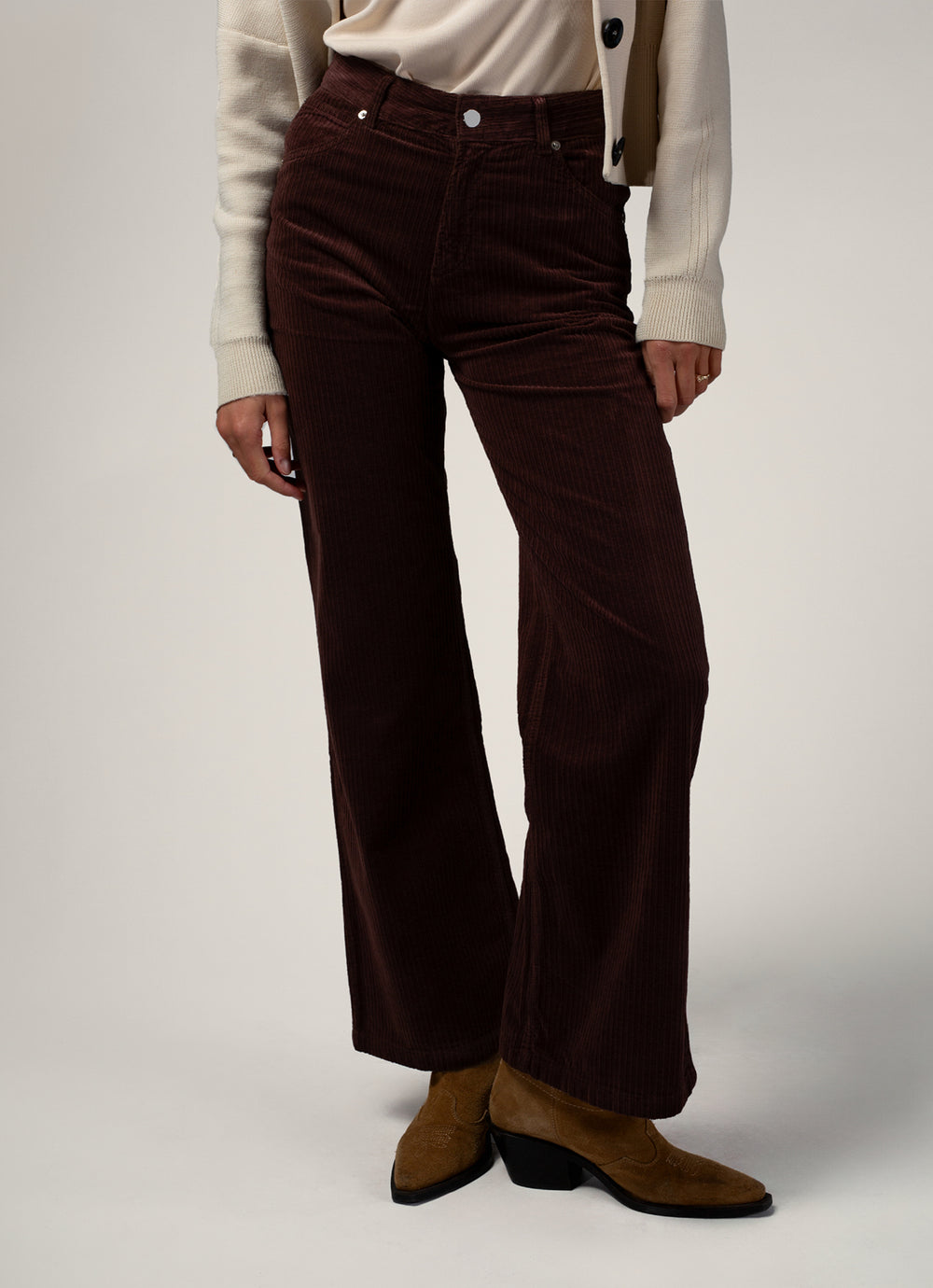 PANTALON FLARE CHOCOLAT