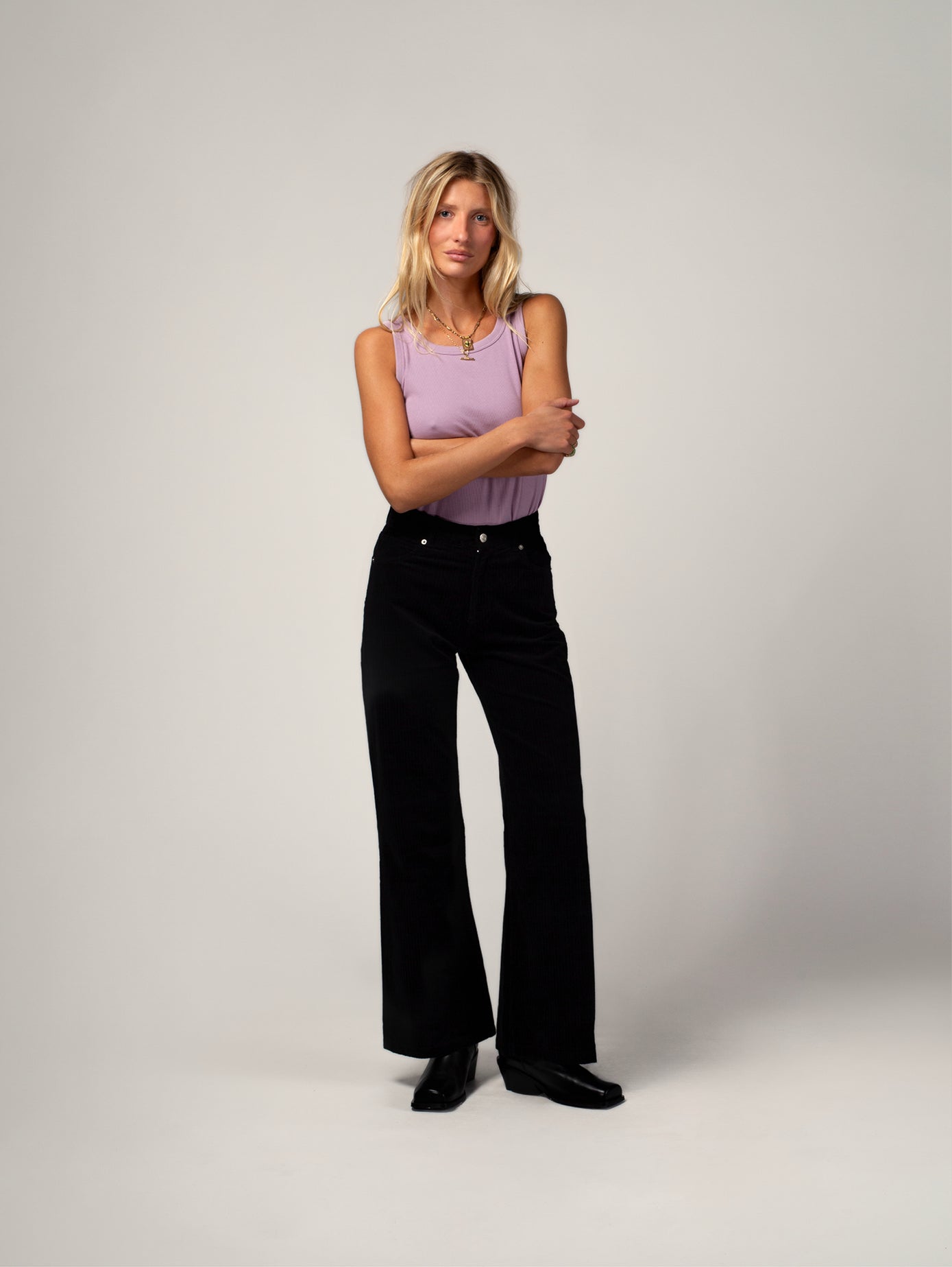 PANTALON FLARE NOIR