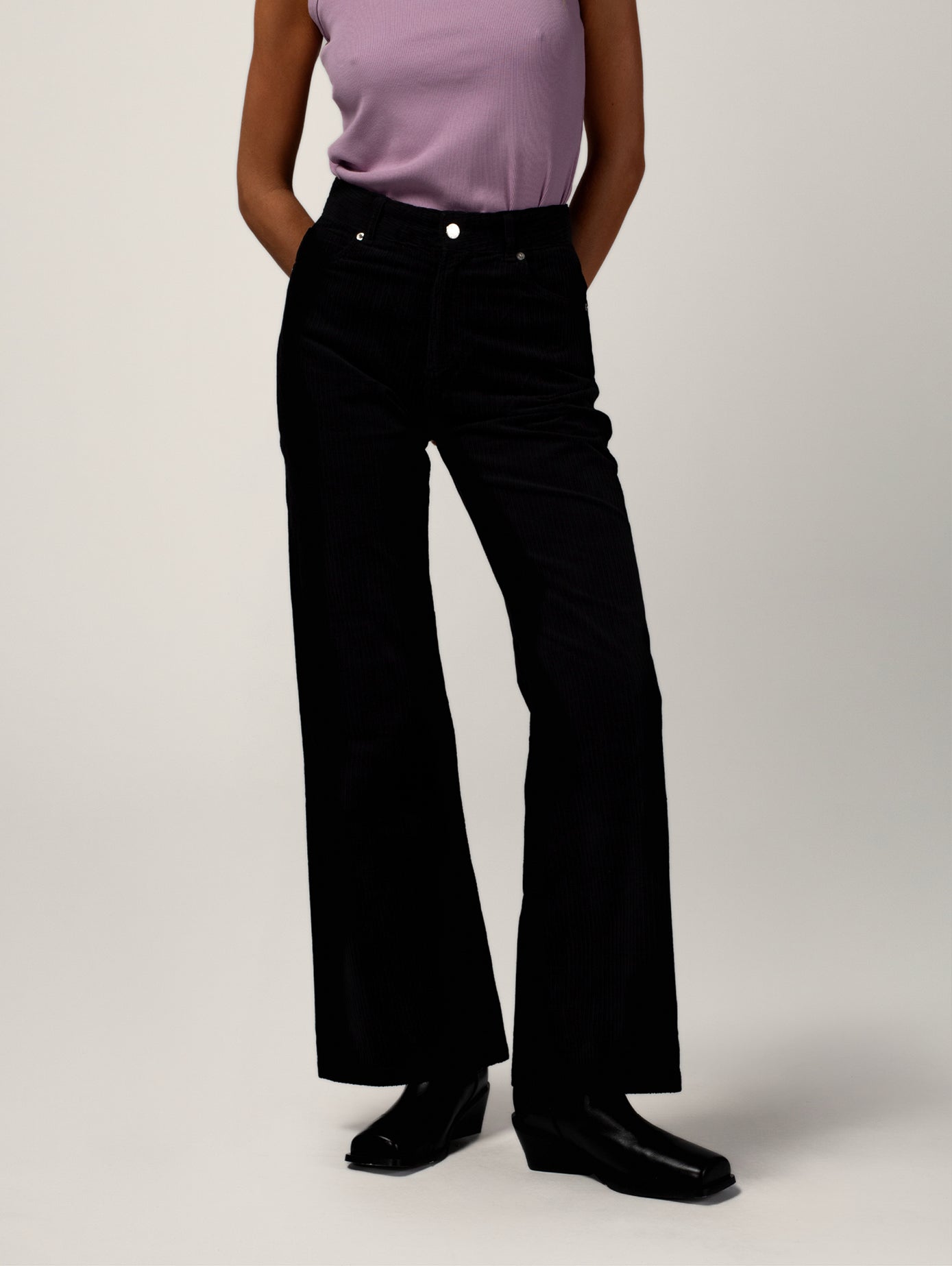 PANTALON FLARE NOIR