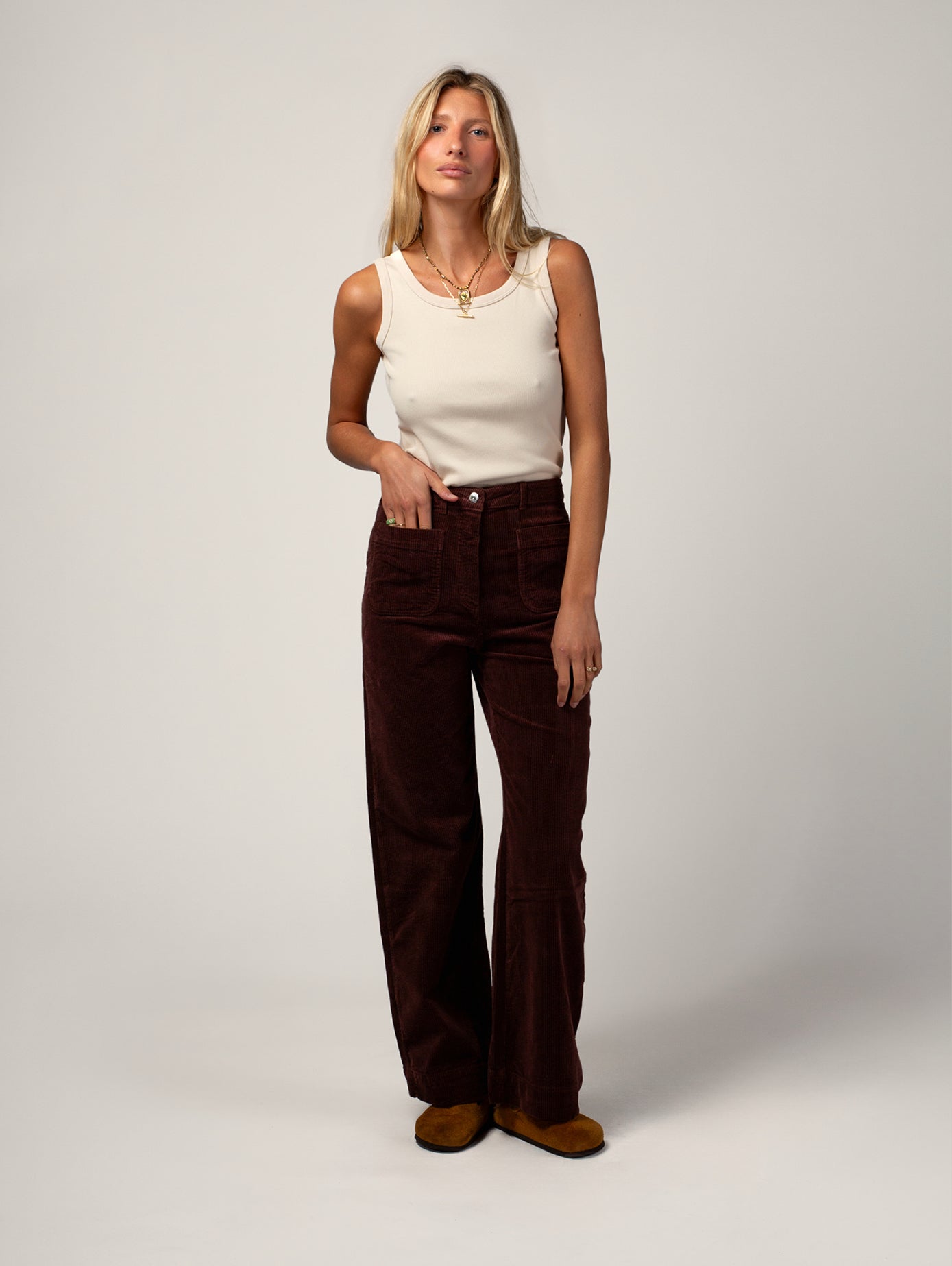 PANTALON JANE CHOCOLAT