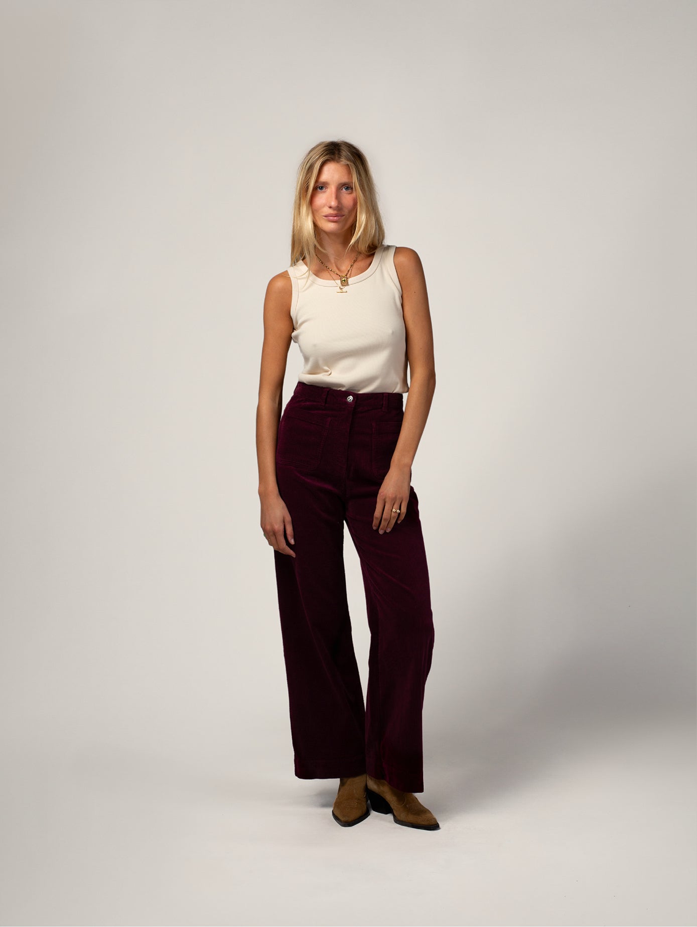 PANTALON JANE PRUNE