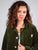 VESTE WORKER CÔTELÉ VERT OLIVE