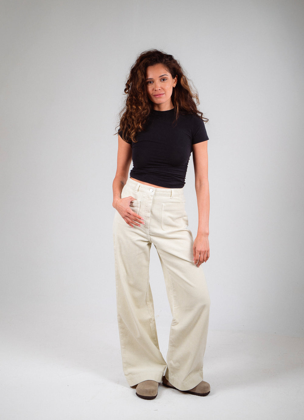 PANTALON JANE SILVER GREEN
