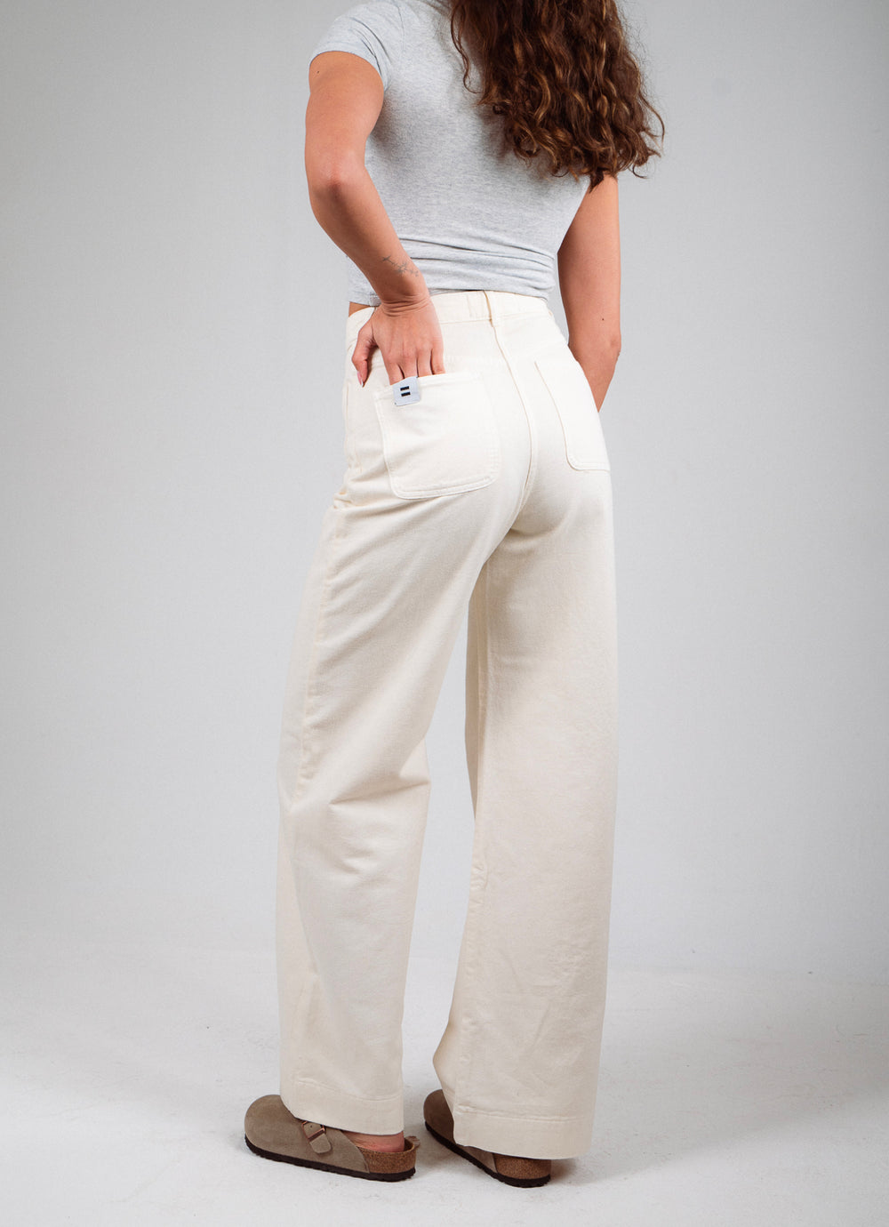 PANTALON JANE TOILE ÉCRU