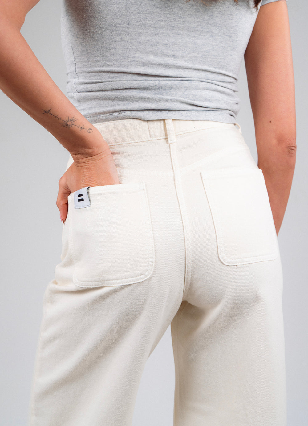 PANTALON JANE TOILE ÉCRU