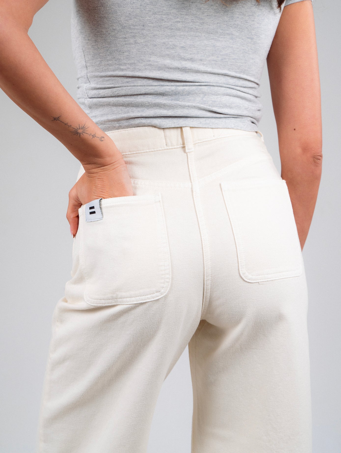 PANTALON JANE TOILE ÉCRU