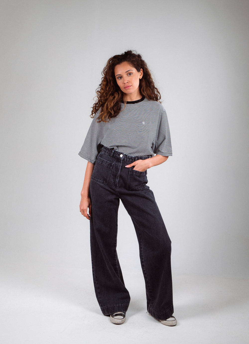 PANTALON JANE JEAN - ANTHRACITE