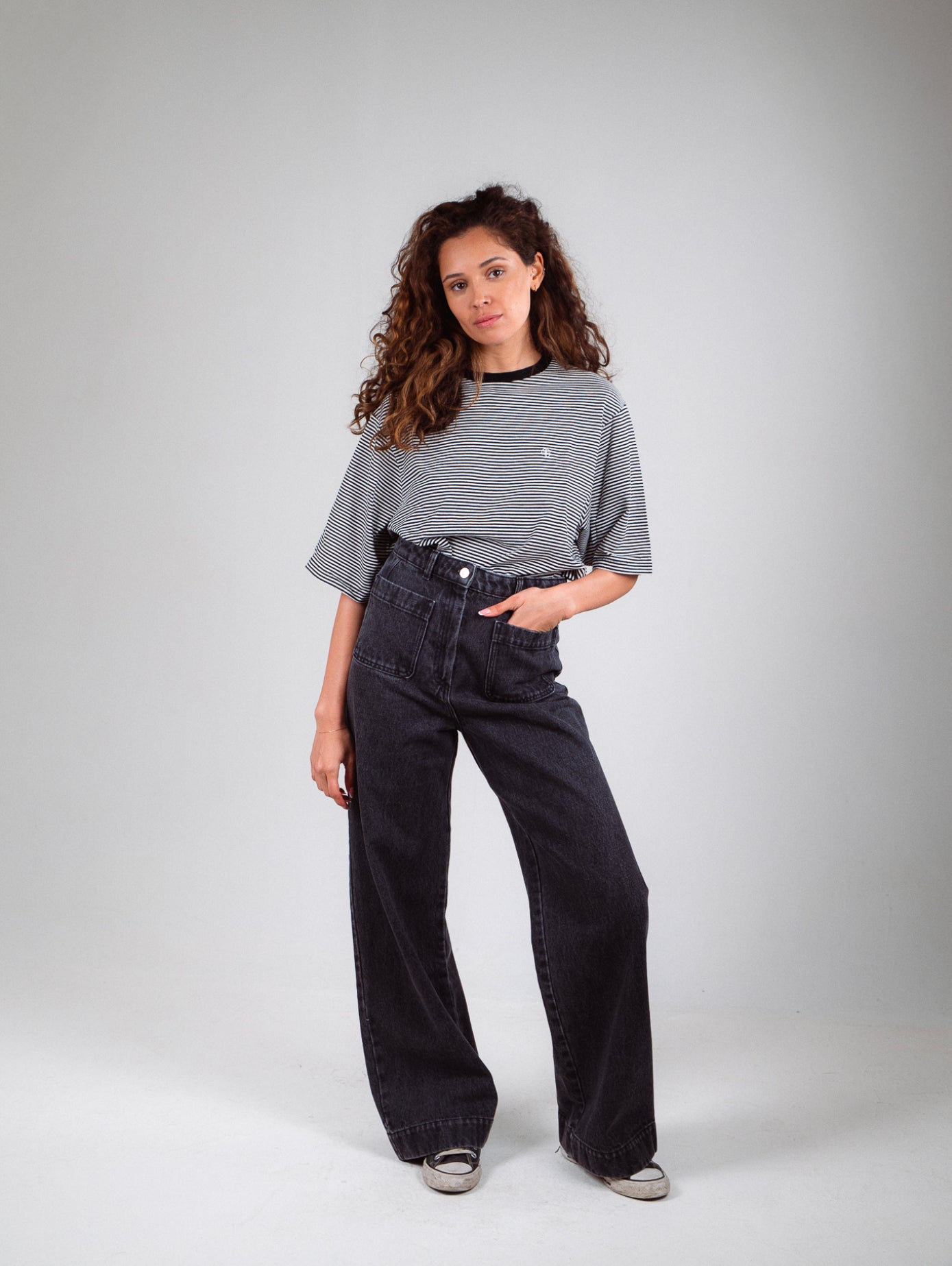 PANTALON JANE JEAN - ANTHRACITE