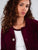 VESTE WORKER CÔTELÉ PRUNE