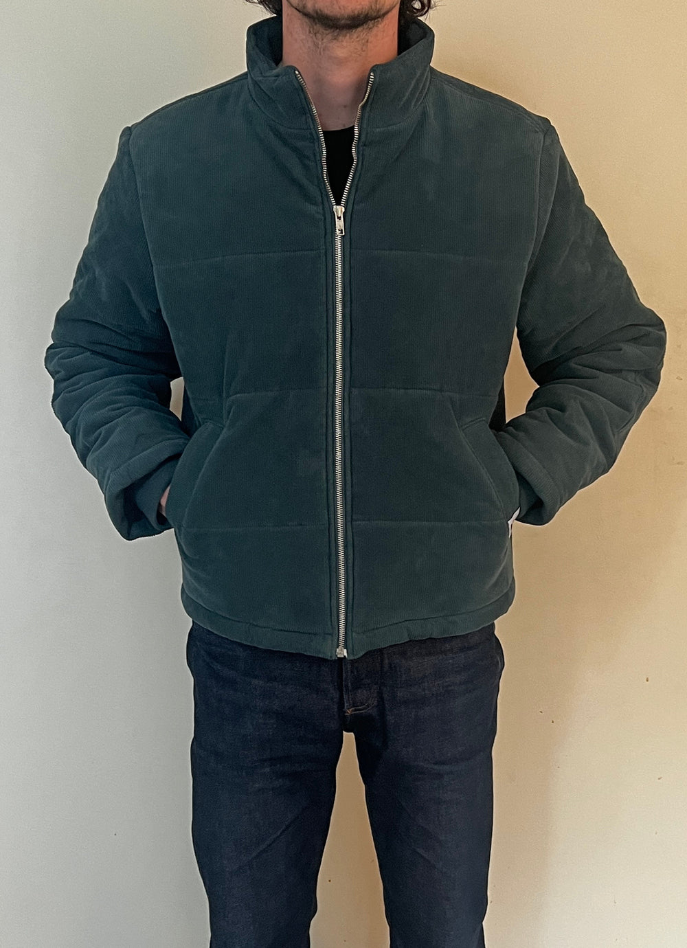 DOUDOUNE PUFFER HOMME PETROLE