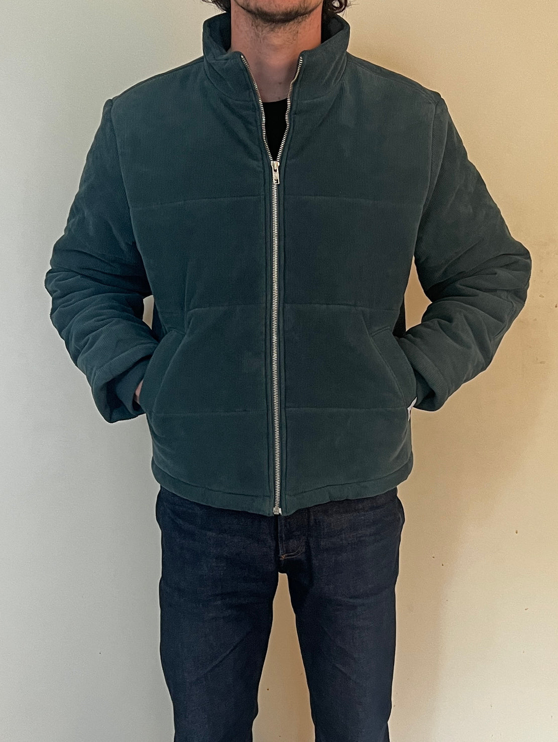 DOUDOUNE PUFFER HOMME PETROLE