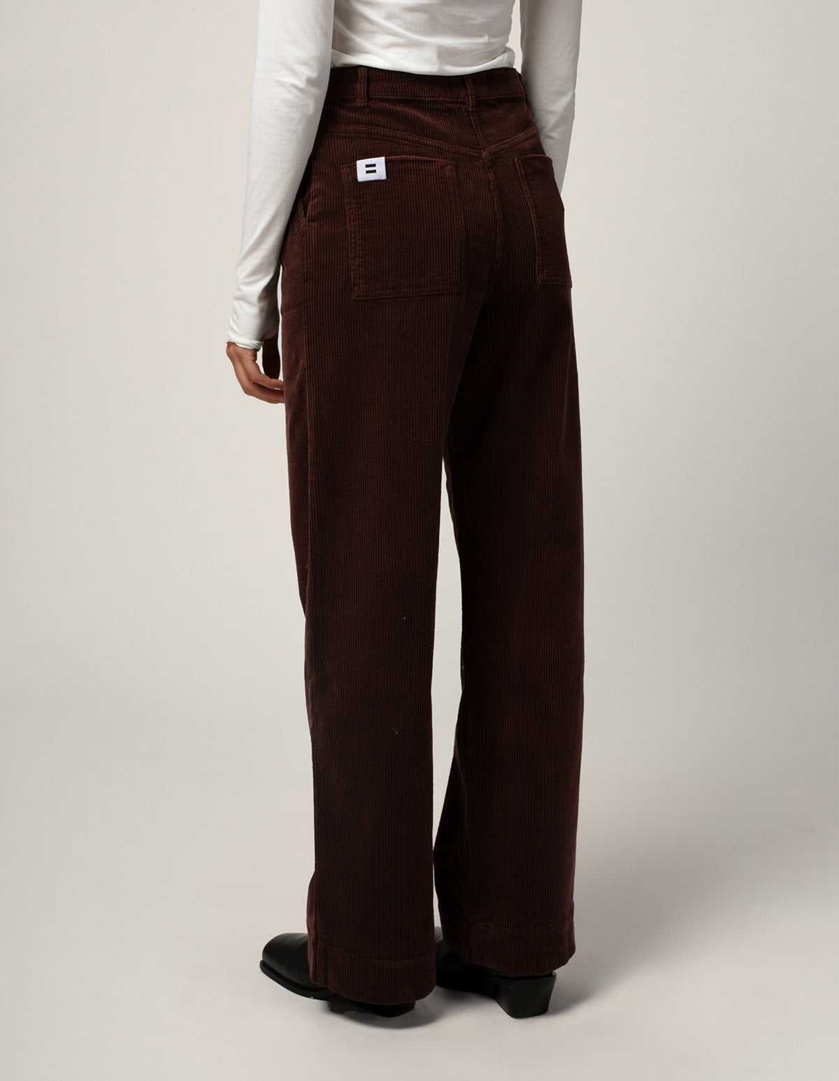 PANTALON PINCE FEMME CHOCOLAT