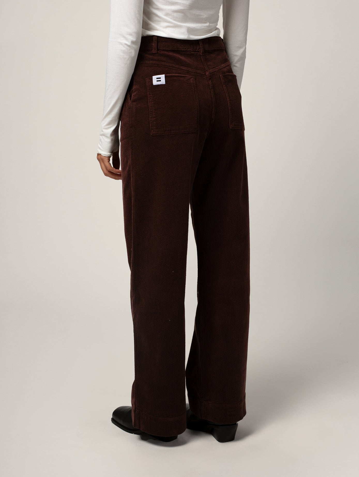 PANTALON PINCE FEMME CHOCOLAT