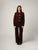 PANTALON PINCE FEMME CHOCOLAT 36