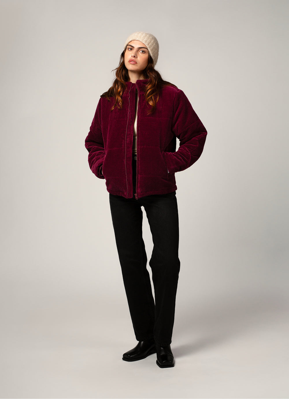 DOUDOUNE PUFFER FEMME PRUNE