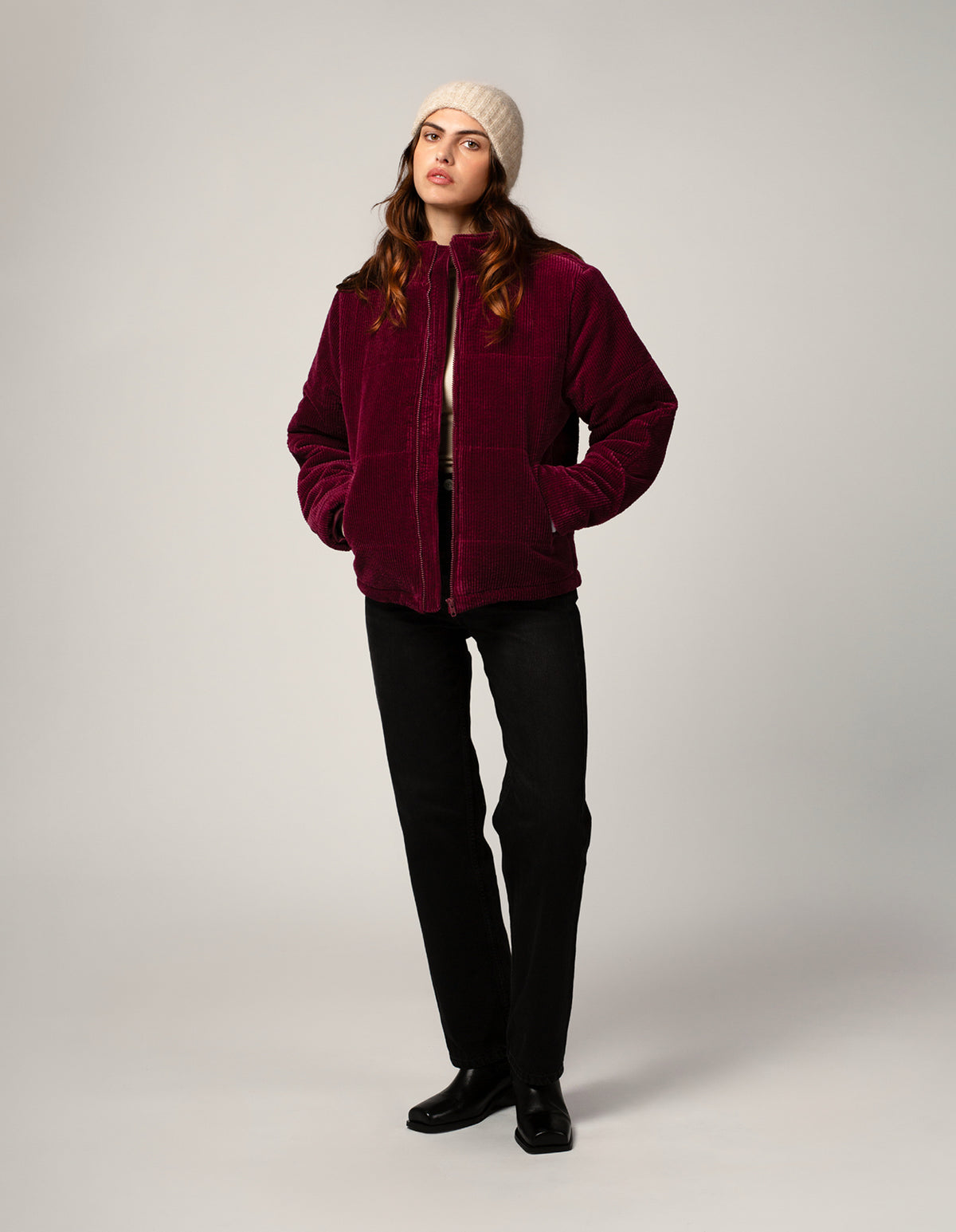 DOUDOUNE PUFFER FEMME PRUNE