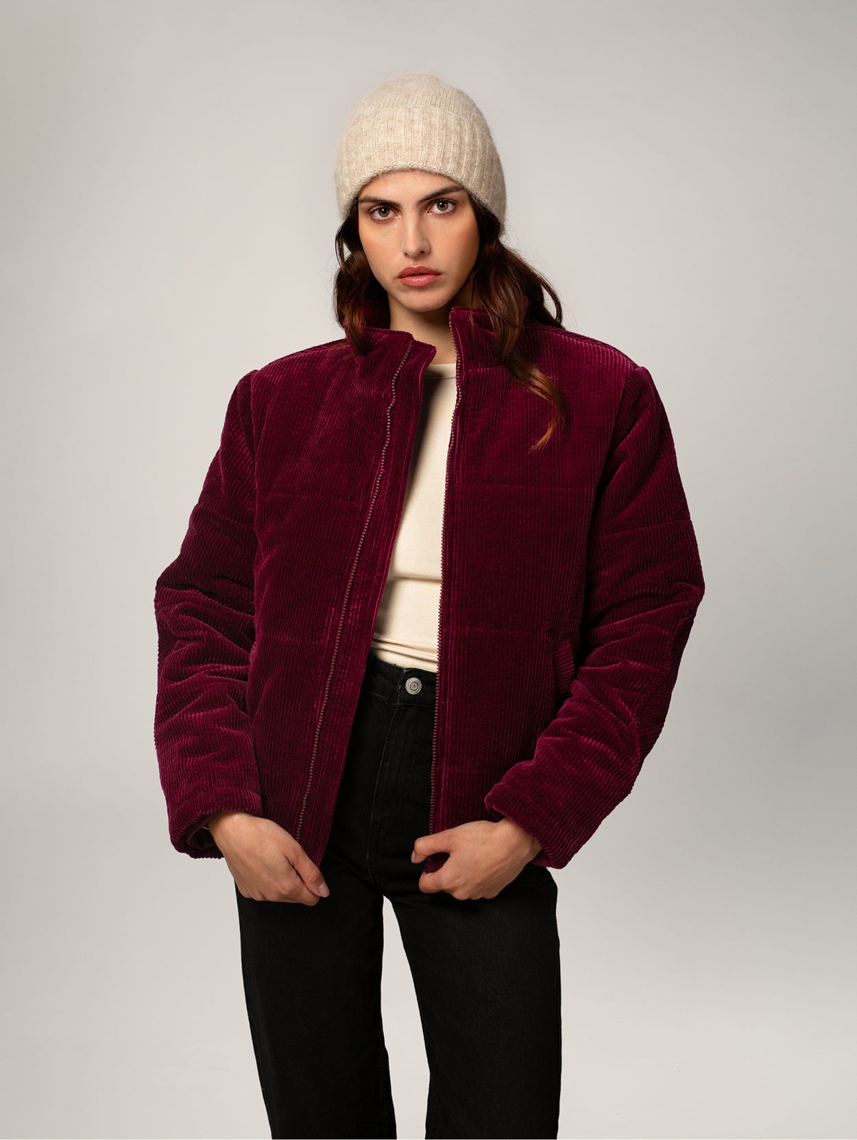 DOUDOUNE PUFFER FEMME PRUNE