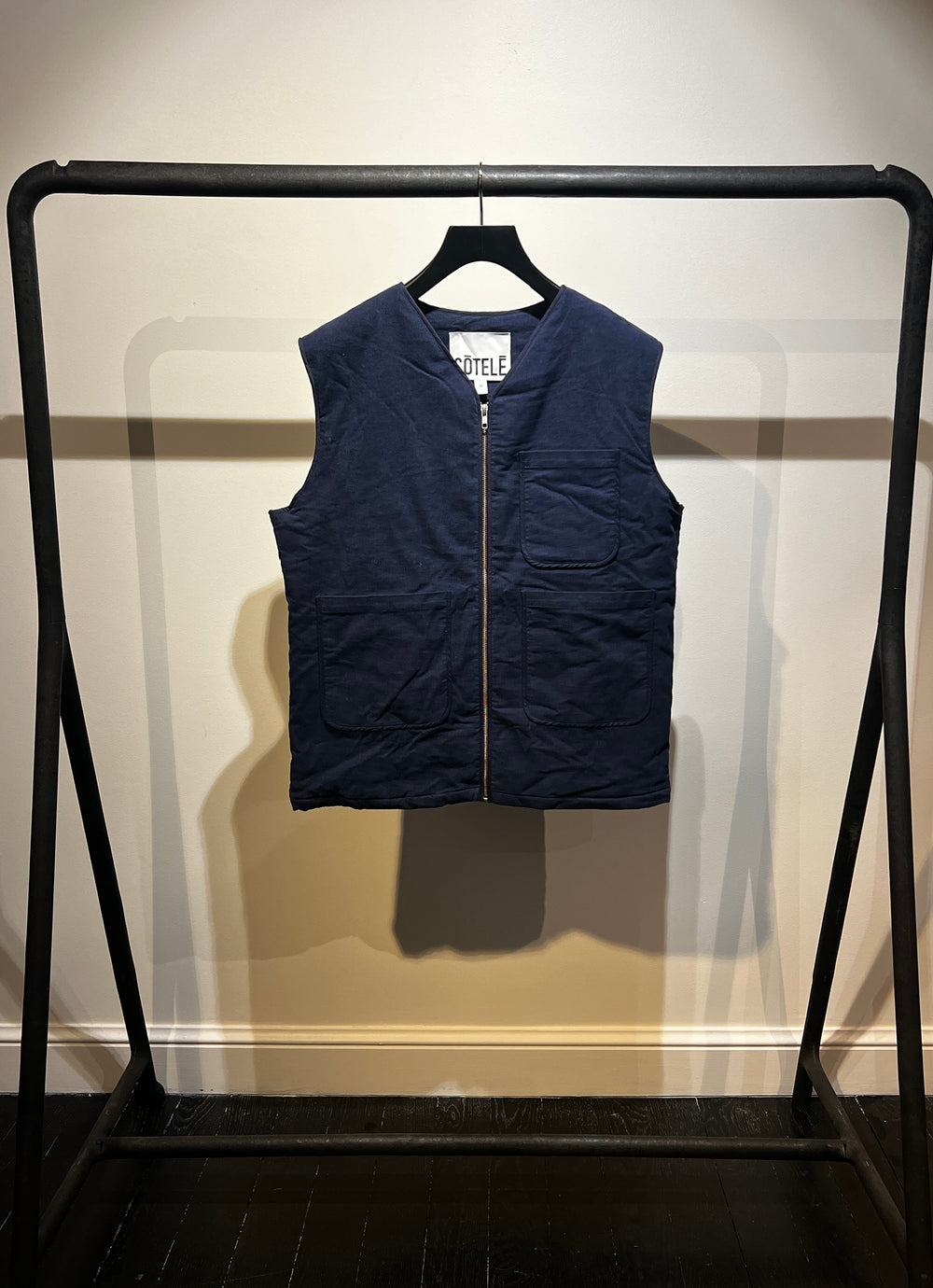 VESTE SANS MANCHE NAVY BORDS NAVY - TAILLE M