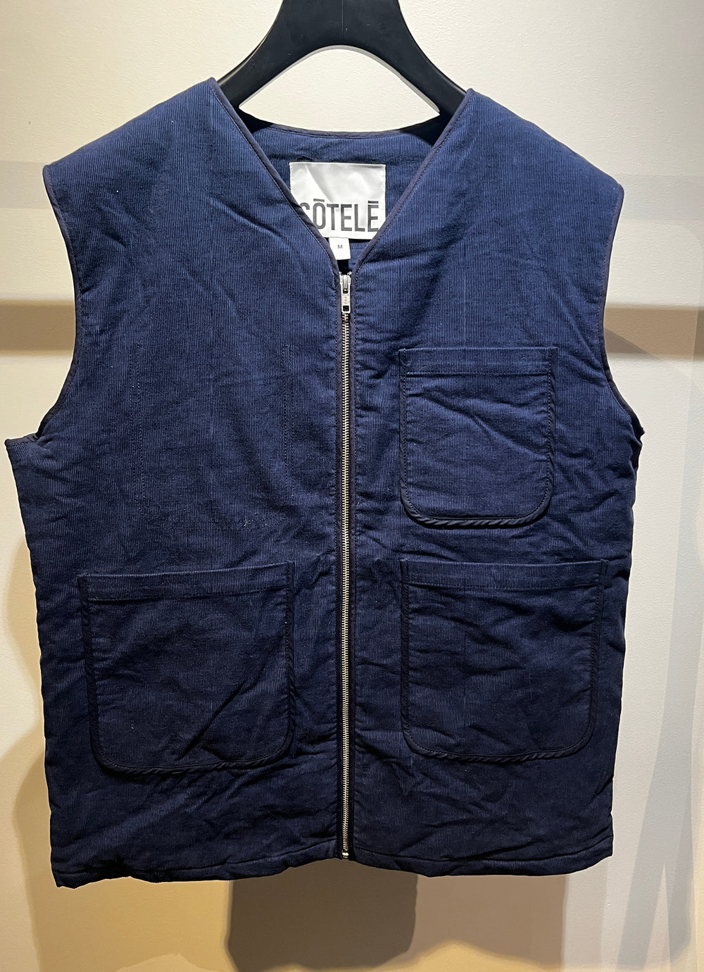VESTE SANS MANCHE NAVY BORDS NAVY - TAILLE M