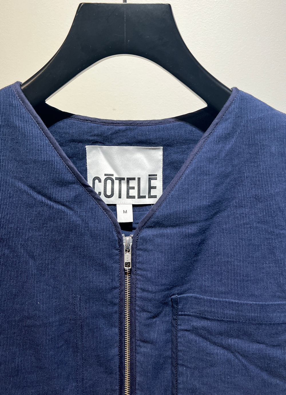 VESTE SANS MANCHE NAVY BORDS NAVY - TAILLE M