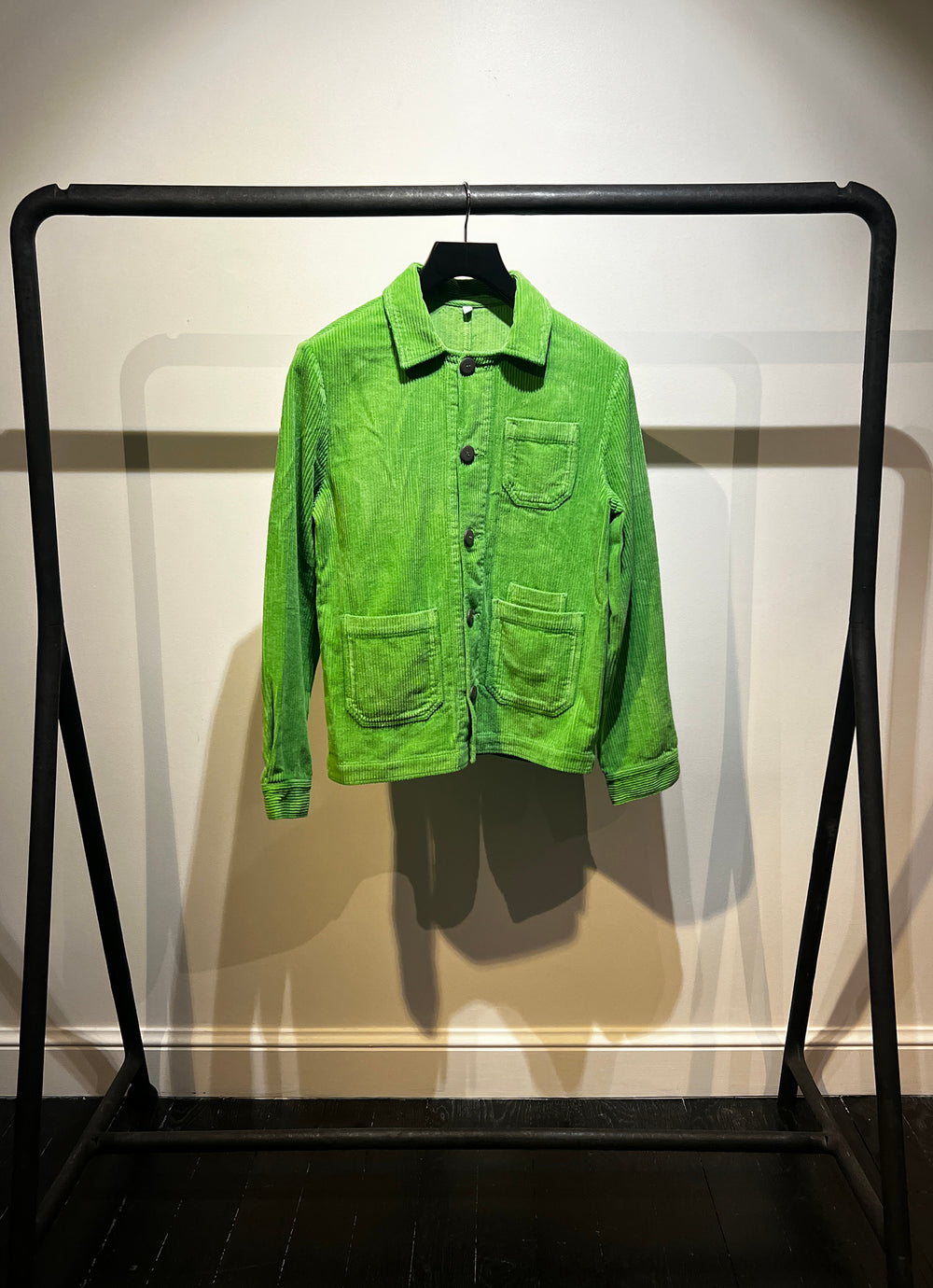 VESTE CÔTELÉ VERTE- TAILLE S