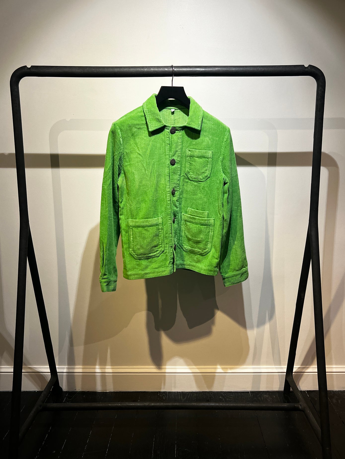 VESTE CÔTELÉ VERTE- TAILLE S
