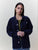 VESTE CÔTELÉ NAVY - TAILLE L