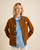 VESTE WORKER CÔTELÉ CAMEL