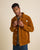 VESTE WORKER CÔTELÉ CAMEL