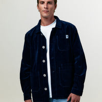 VESTE CÔTELÉ NAVY - TAILLE L