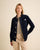 VESTE WORKER CÔTELÉ NAVY