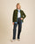 VESTE WORKER CÔTELÉ VERT OLIVE