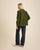 VESTE WORKER CÔTELÉ VERT OLIVE