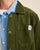 VESTE WORKER CÔTELÉ VERT OLIVE