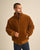 Détail de la fermeture éclair et du col de la doudoune puffer camel pour homme Côtelé Paris