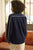 Vue de dos de la chemise Alma en velours côtelé bleu navy femme Côtelé Paris.